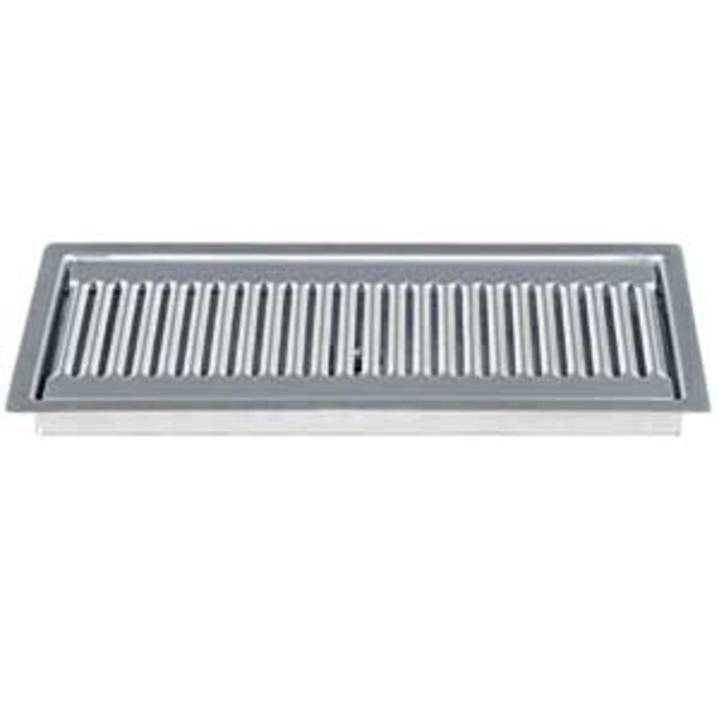 Micro Matic DP-220D 13 Inch Drip Tray Trough with Louvered Screen Stainless Steel