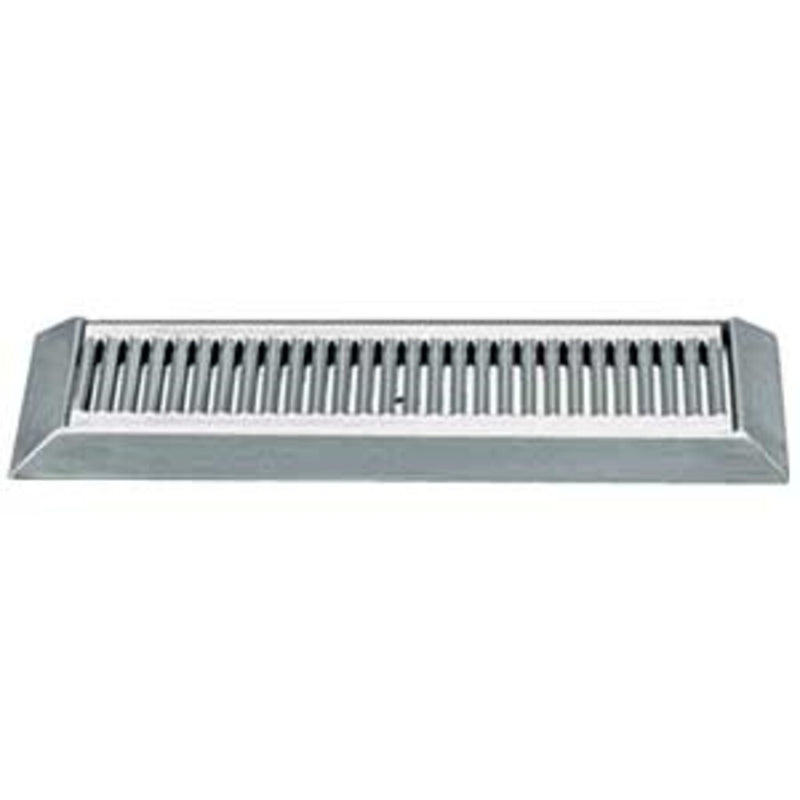 Micro Matic DP-420LD 16 Inch Surface Mount Drip Tray Trough Stainless Steel with Louvered Screen