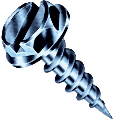 Duro Dyne Screw Saber point Hex 3/4" SAE 1018 Steel Zinc Plated 8x3/4 014161
