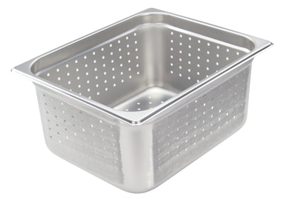 Winco SPJH-206PF 12 Inch Perforated Stainless Steel Steam Table Pan