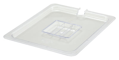 Winco SP7200C 1/2 Size Slotted Polycarbonate Food Pan Cover Clear