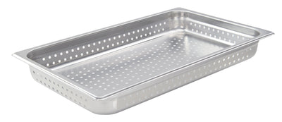 Winco SPJH-102PF 20 Inch Perforated Steam Table Pan Stainless Steel with Durability