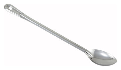 Winco BSOT-21 21 Inch Solid Basting Spoon 1.5 mm Stainless Steel with Ergonomic Handle