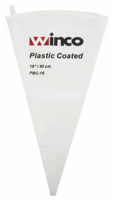 Winco PBC-16 16 Inch Cotton Pastry Bag with Polyurethane Coating