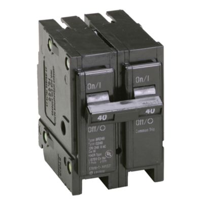 Eaton Circuit Breaker 40 Amp 120/240 VAC 2-Pole Single Phase BR240
