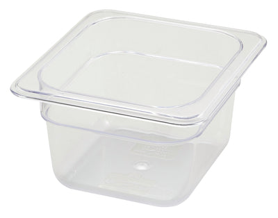 Winco SP7604 6-3/4 Inch Polycarbonate Food Pan Dishwasher Safe
