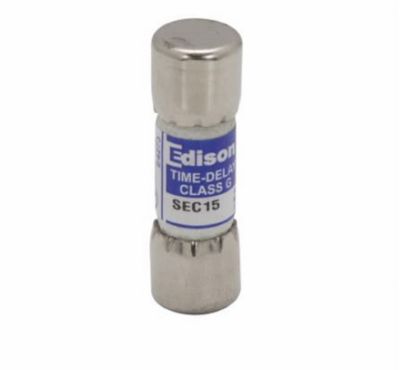 Edison Fuse 15 Amp 600 VAC Class G Time Delay SEC15