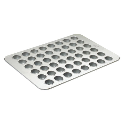 Winco HMF-48T 25 Inch Mini Muffin Pan 48 Cavities Aluminized Steel with Wire Rim