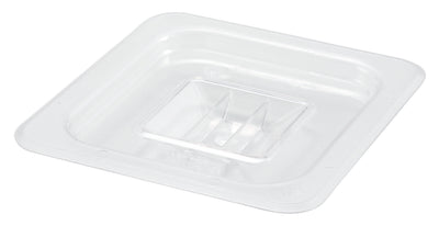 Winco SP7600S 1/6 Size Food Pan Cover with Handle Polycarbonate Clear