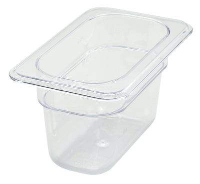 Winco SP7904 6-7/8 Inch Polycarbonate Food Pan 1/9 Size Dishwasher Safe