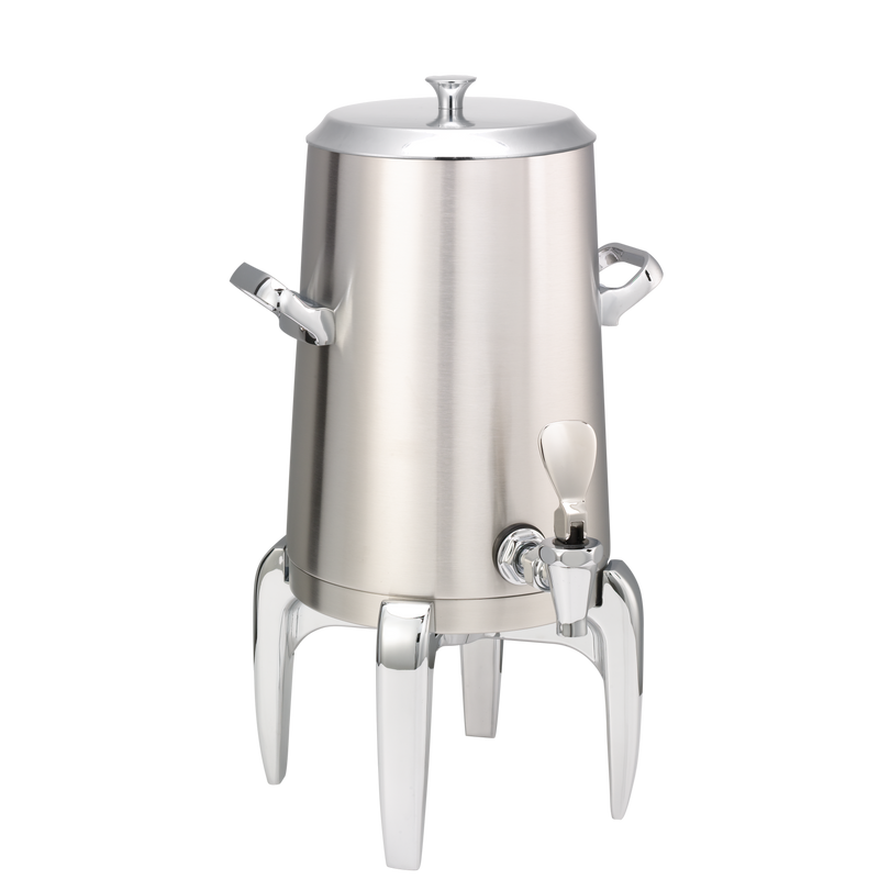 Flame Free™ Thermo-Urn™ 1.5-Gallon Vacuum Insulated Urn with Modern Legs and Flat Lid in Brushed Stainless