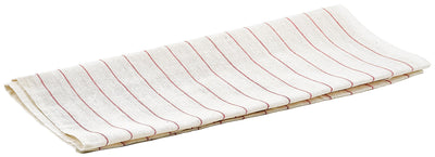 Winco BTGP-21 29 Inch Glass Polishing Towel Lint-free Non-abrasive Red Striped Cotton-Poly
