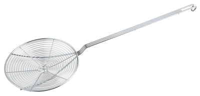 Winco SCF-9 9 Inch Diameter Skimmer Spiral Wire Nickel Plated with Handle