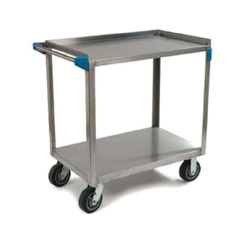 Carlisle UC7022133 35 Inch Stainless Steel Utility Cart with 2 Shelves