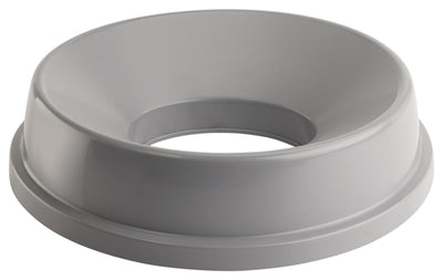 Winco PTCRL-22G Trash Can Cover Funnel Top Plastic Gray