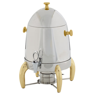 Winco 903A 3 Gallon Canned Heat Coffee Chafer Urn with Fuel Holder Stainless Steel