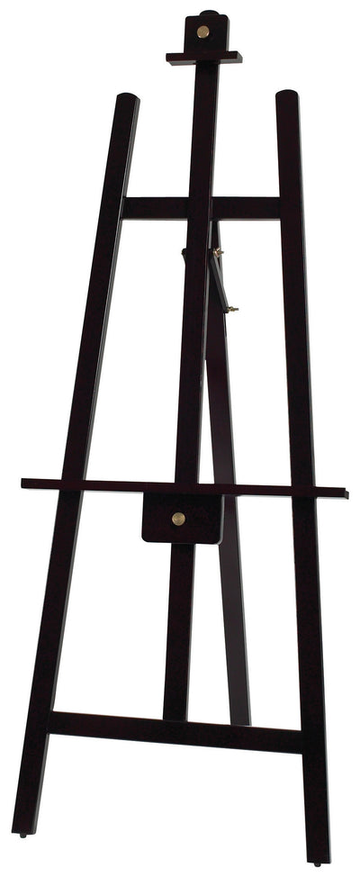 Winco MBBE-3 23-1/4 Inch Tripod Display Easel with Solid Wood Frame Mahogany Finish