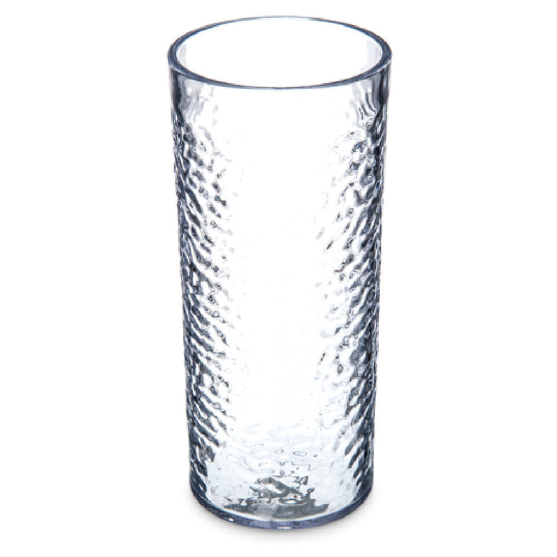 Carlisle 551907 20 Oz Pebbled Tumbler SAN Clear BPA Free Dishwasher Safe