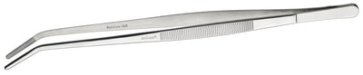 Winco TTG-10C 10 Inch Curved Tweezer Tongs with Dishwasher Safe Stainless Steel