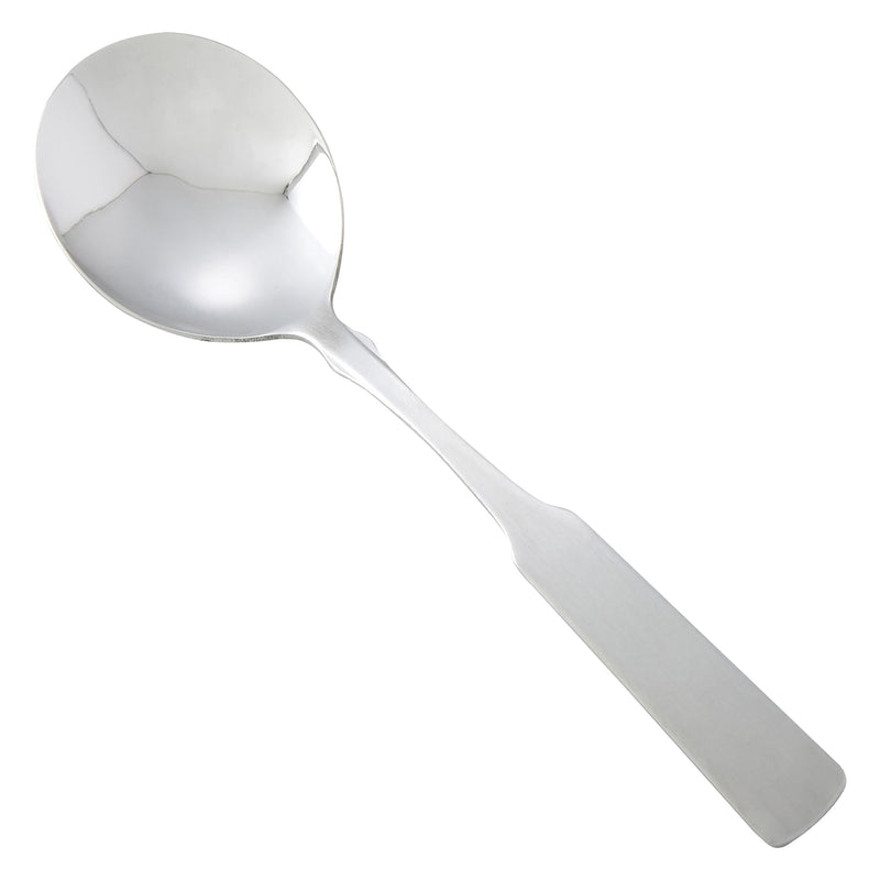 12 pack Winco 0025-04 Houston Bouillon Spoon, 18/0 Heavyweight