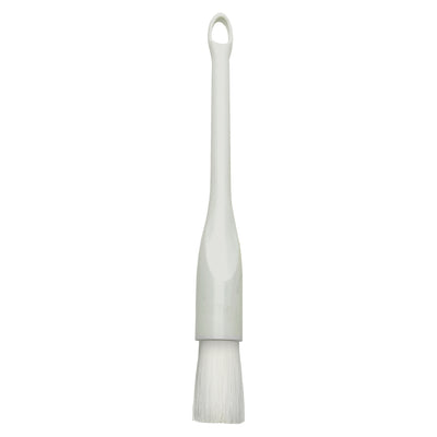 Winco NB-10R 1 Inch Round Pastry Brush Nylon Bristles Plastic Handle White