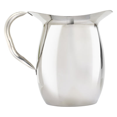 Winco WPB-3C 3 Qt Pitcher With Ice Guard Stainless Steel Mirror Finish