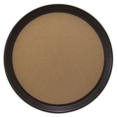 Winco TCK-14 14 Inch Round Tray with Cork Liner Plastic Brown