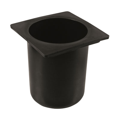 Winco CR-2400 Bar Maid, Bottle Well, Round, Black, Polyethylene