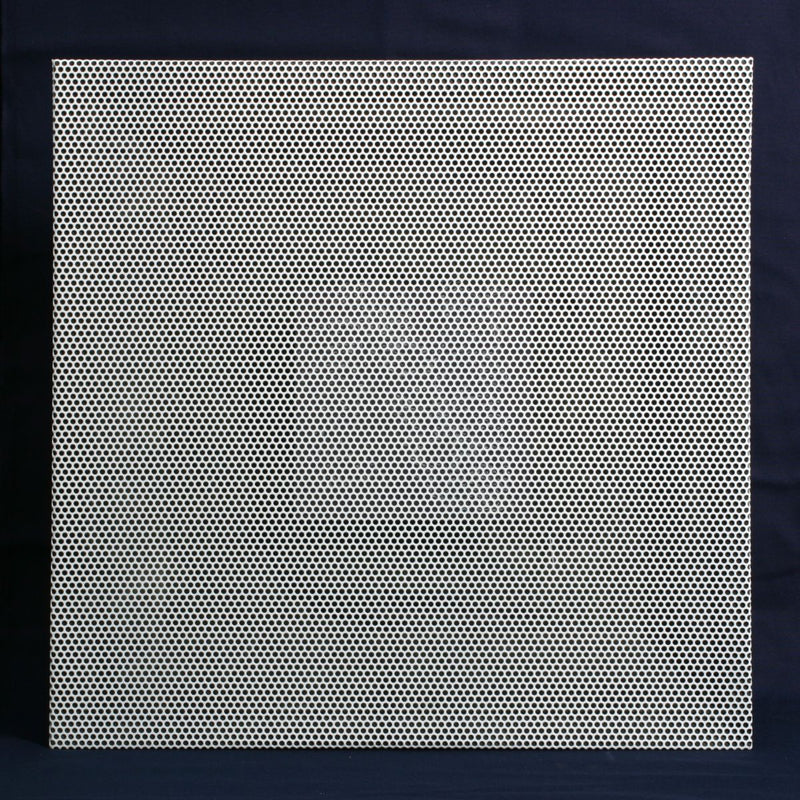 Grille Tech PDBR, 24x24 Perforated Return Air Diffuser, White Steel Ceiling Air Vent