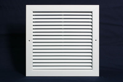 Grille Tech RA1212, 12x12 Return Air Grille, White Aluminum Wall & Ceiling Vent Cover