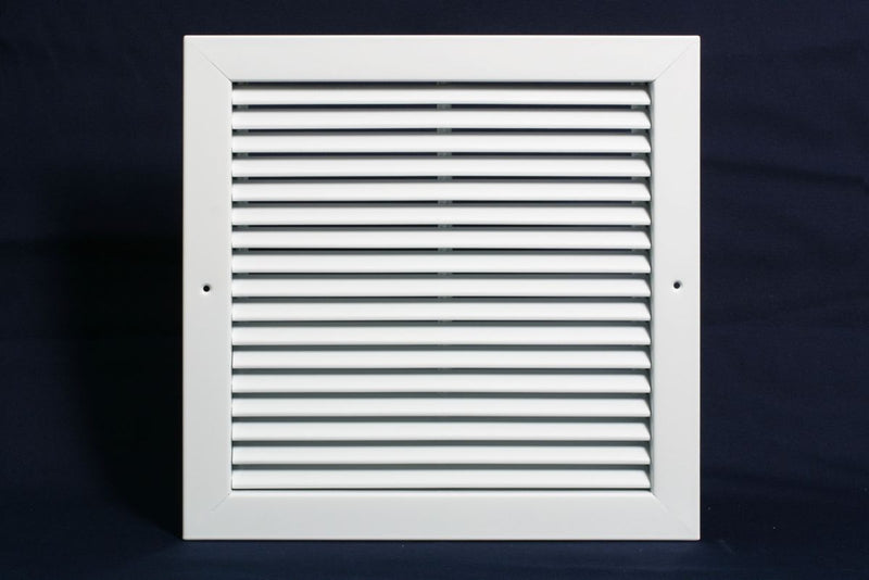 Grille Tech RA1406, 14x6 Return Air Grille, White Aluminum Wall & Ceiling Vent Cover