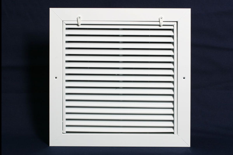 Grille Tech RAFFS3612, 36x12 Return Air Filter Grille, White Aluminum Filter Back Vent Cover, Fits 36x12x2 Filter