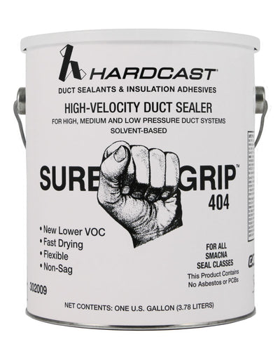 Hardcast/Carlisle 302009, 302009 Sure-Grip 404 Duct Sealant, Grey, 1 Gallon Pail