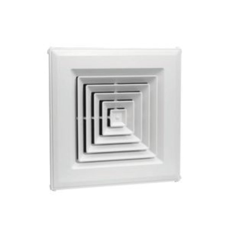 Hart & Cooley 550836, 24x24 4-Way Ceiling Diffuser, White Engineered Ceiling Air Vent