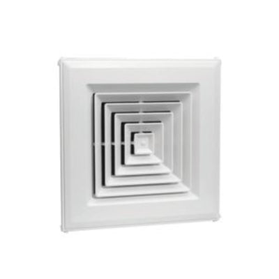 Hart & Cooley 550836, 24x24 4-Way Ceiling Diffuser, White Engineered Ceiling Air Vent