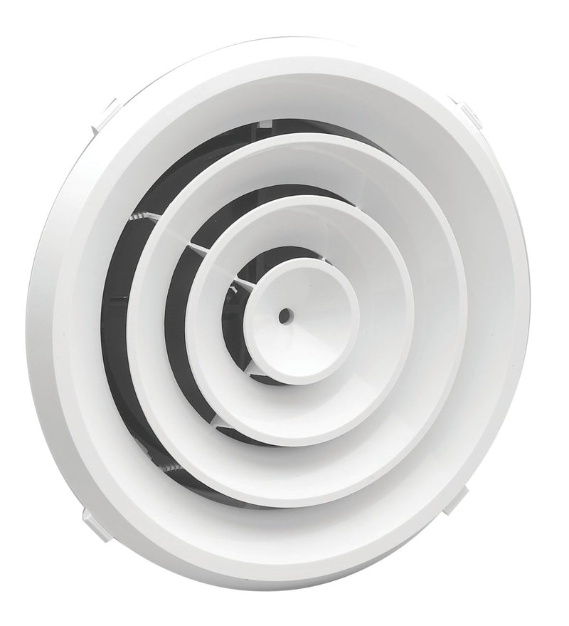 Hart & Cooley 570562, 125/8 Ceiling Diffuser, White Engineered Ceiling Air Vent, RZ16 Series