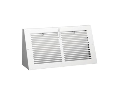Hart & Cooley 043632, 12x6 Baseboard Return Grille, White Steel Baseboard Air Vent, 655 Series
