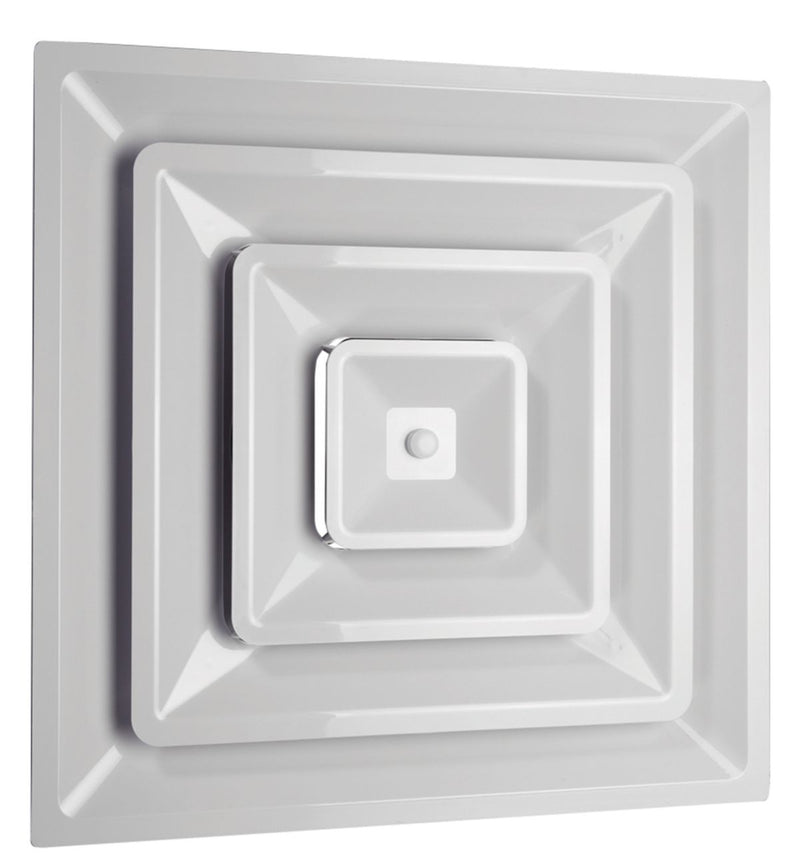 HaVACo Quick Connect HT-2X2-SPL06-IB, 24x24 Duct Boot, White Plastic HVAC Duct Fitting, HT Series