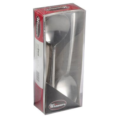 Winco 0081-04 Dominion Bouillon Spoon, 2-doz/pk, 18/0 Medium Weight
