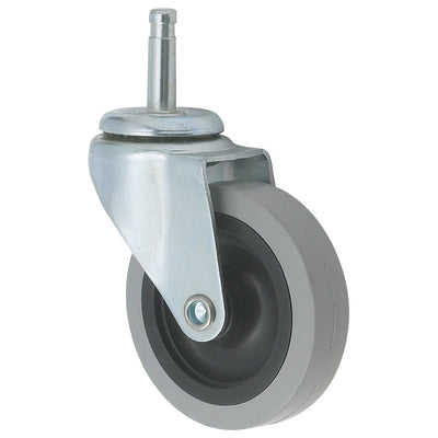 Winco DLR-18-W 3 Inch Caster Plastic Swivel Stem Without Brake 80 Lb Capacity