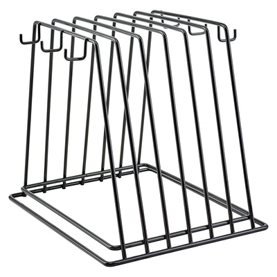 Winco CB-6K Cutting Board Rack - 6 Slot Vinyl Coated for Cutting Boards Up to 1 Inch Thick