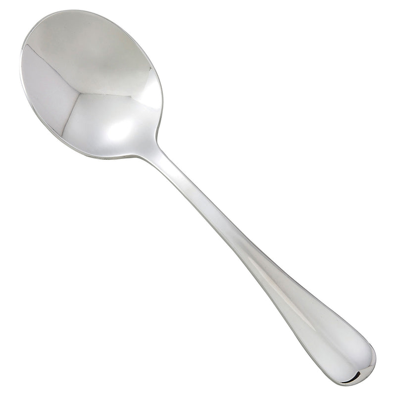12 pack Winco 0034-04 Stanford Bouillon Spoon, 18/8 Extra Heavyweight