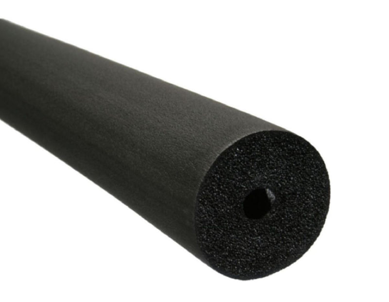 K-Flex 6RX100118, 1-1/8 in ID Pipe Insulation x 1 in Wall x 6 ft, Black Closed-Cell Foam Tube, R7.1, Insul-Tube 180