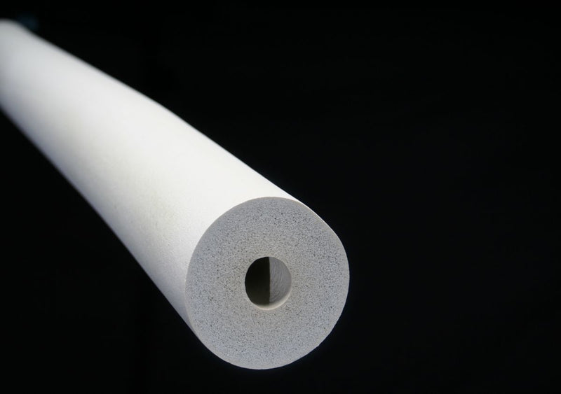 K-Flex 6RXW048068, 3/4 in ID Pipe Insulation x 1/2 in Wall x 6 ft, White Closed-Cell Foam Tube, R3.1, Insul-Tube 180