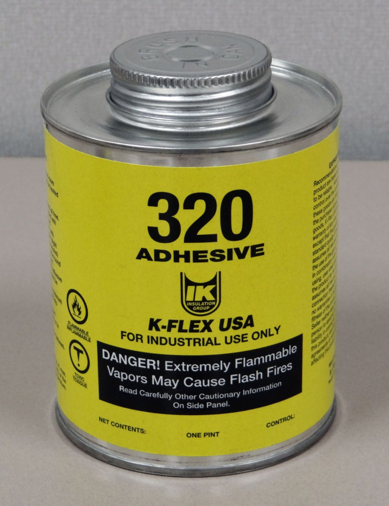 K-Flex 800-320-PTB, 320 Contact Adhesive, Pint, Brush Top, 1 Pint