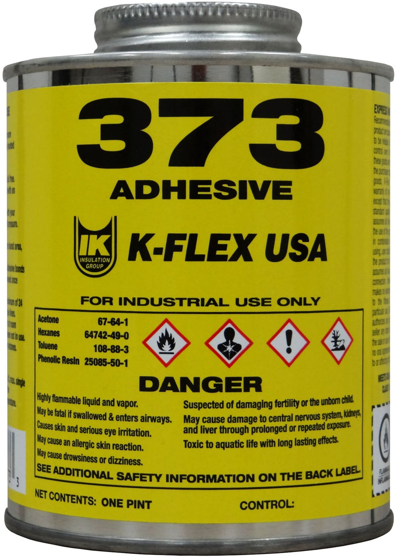 K-Flex 800-373-12PTB, 373 Contact Adhesive, 1/2 Pint, Brush Top, 0.5 Pint