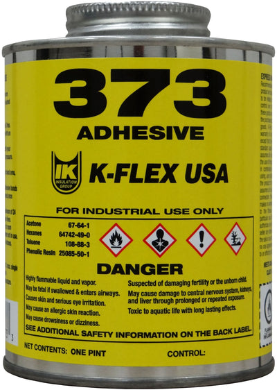 K-Flex 800-373-PTB, 373 Solvent Based Contact Adhesive, Pint, Brush Top, 1 Pint
