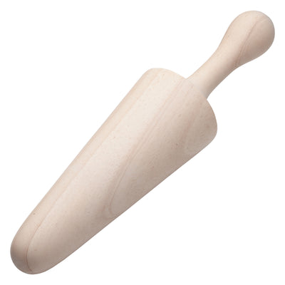 Winco WPST-13 3-1/8 Inch Wood Pestle for Mortar with Ergonomic Length