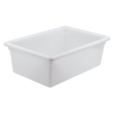 Winco PFFW-9 18 Inch White Food Storage Box 13 Gallon Polypropylene Stackable