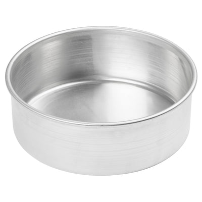 Winco ACP-083 8 Inch Round Layer Cake Pan Aluminum with Easy Cleaning
